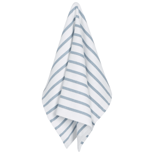 Basketweave Slate Blue Tea Towel