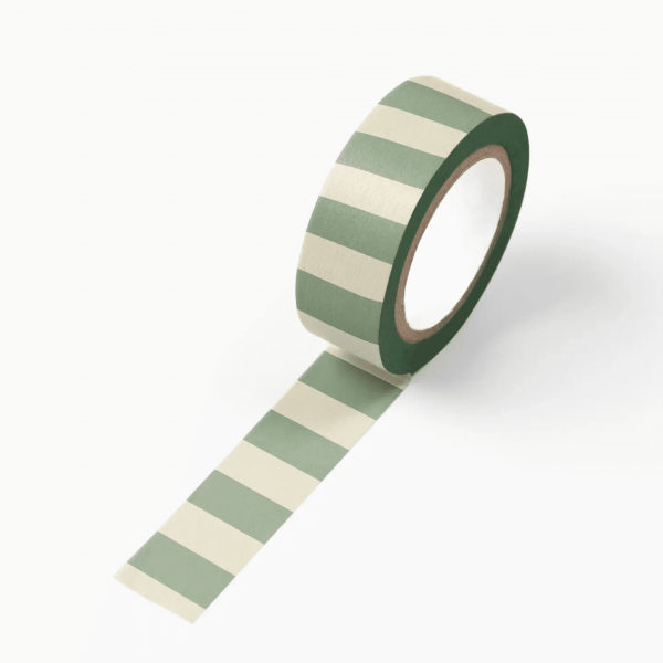 Green Stripe Washi