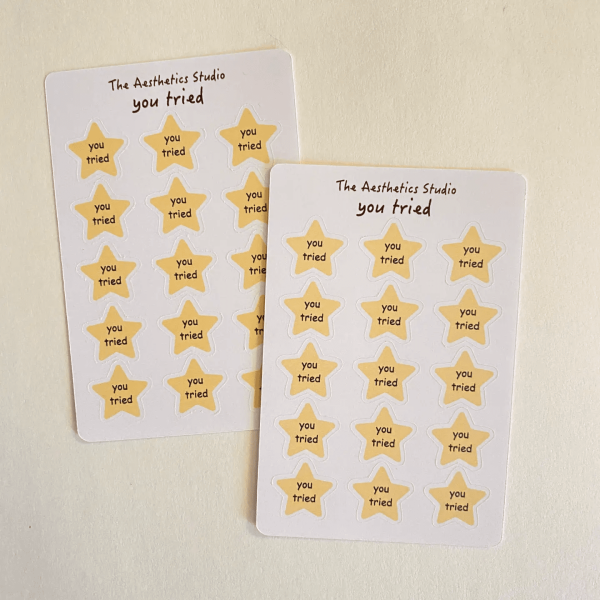 You Tried Sticker Sheet