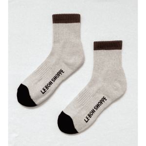 Girlfriend Socks, Black Coffee Color Block