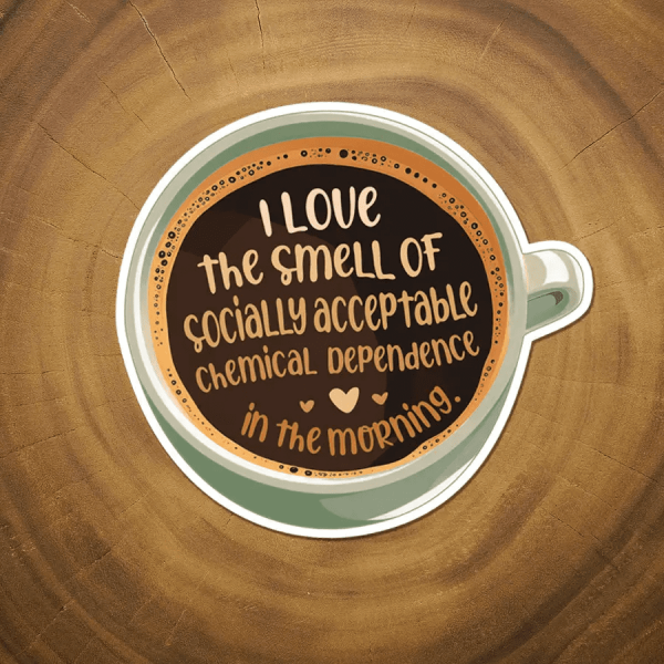 Coffee Addiction Sticker