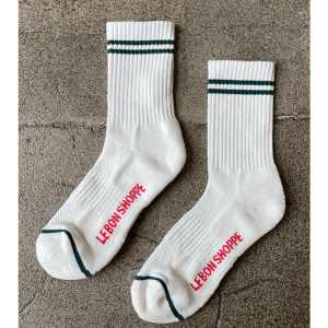 Boyfriend Socks, Parchment