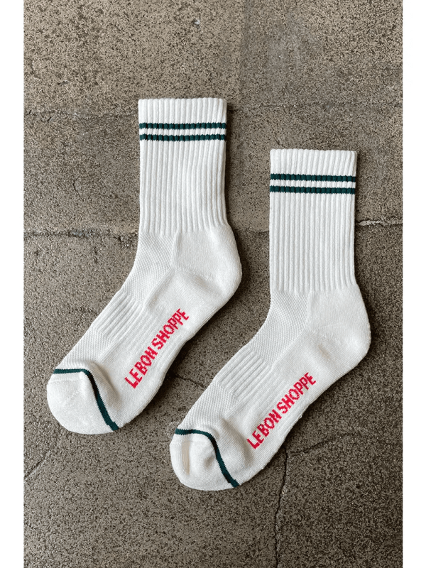 Boyfriend Socks, Parchment