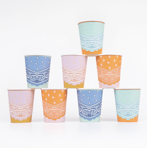 Western Bandana Cups