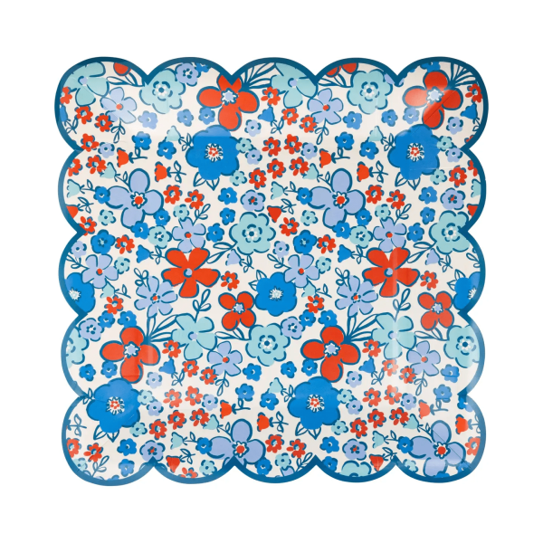 Floral Americana Plate