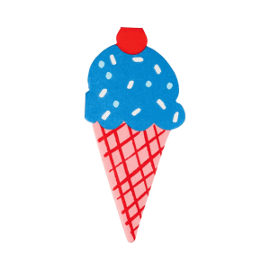Ice Cream Shaped Dinner Napkins