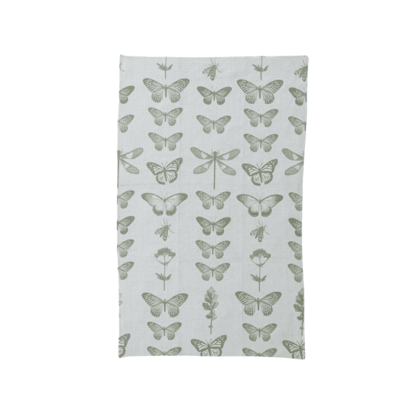 Insects & Flowers Microfiber Tea Towel