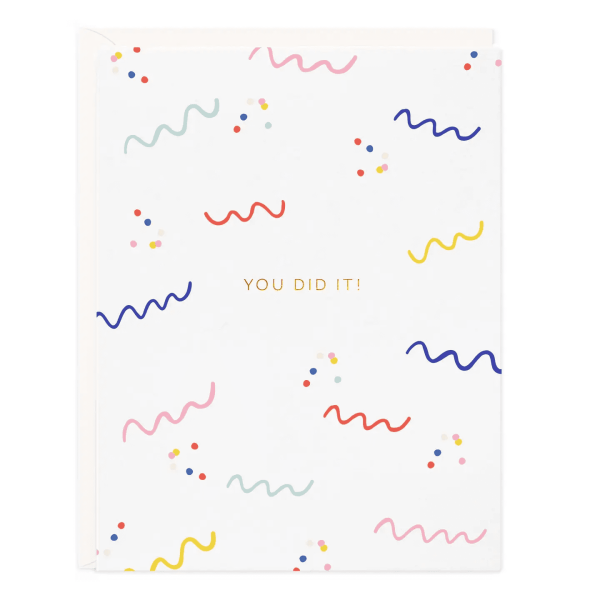 You Did It Confetti Card