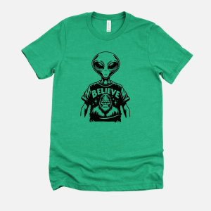 Alien Bigfoot T-Shirt, XL