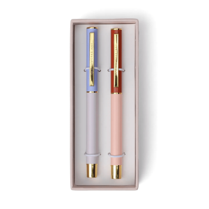 Color Block Pens, Lavender + Blush, Set/2