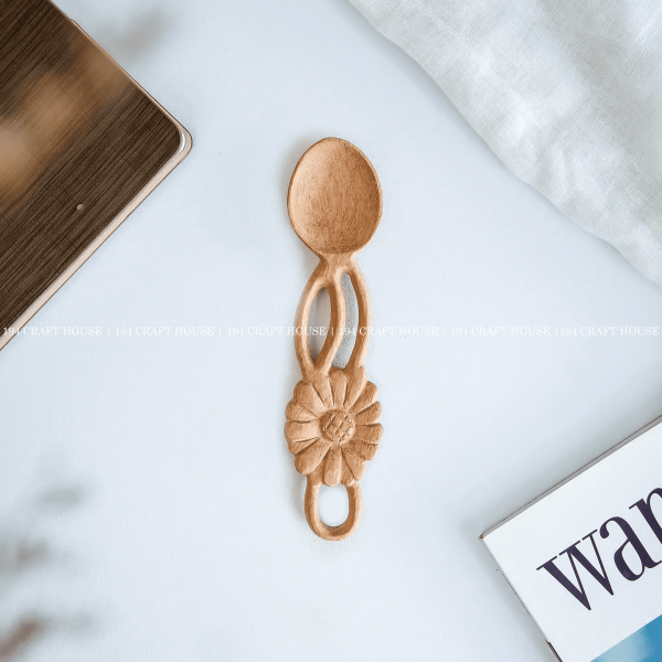 Flower Handle Wooden Spoon