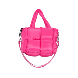 Hot Pink Mini Puffer Tote