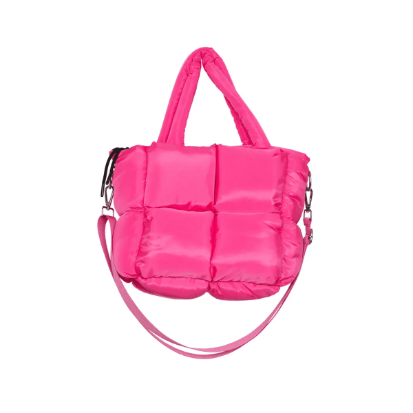 Hot Pink Mini Puffer Tote