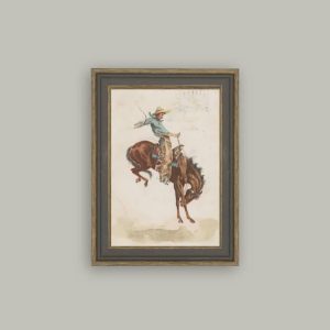 Bucking Bronco Framed Print