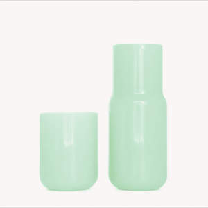 Tinted Glass Carafe, Jade