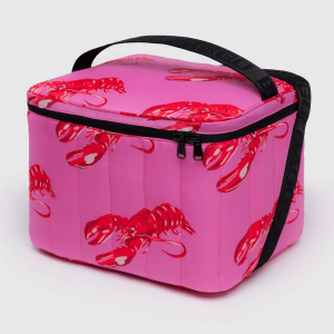 Puffy Cooler Bag, Pink Lobster