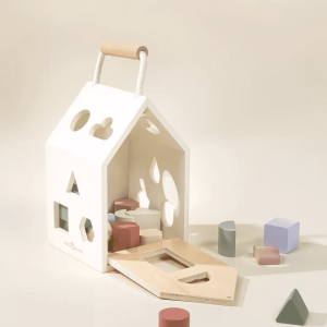 Wooden Shapes Sorting House