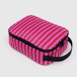 Pink & Red Painted Stripe Lunch Box