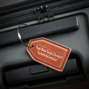 We've All Got Baggage Leather Luggage Tag