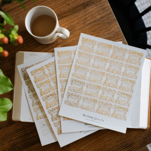Cream Gold Foil Bible Tabs