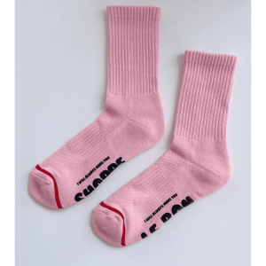 Hugger Socks, Pink/Black