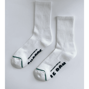 Hugger Socks, White/Black