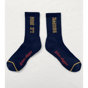 Preppy Socks, Navy/Gold