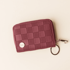 Zip Around Wallet, Plum Check