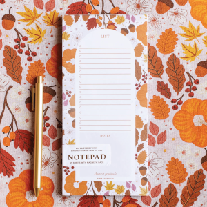 Pumpkin Patch Market List Notepad