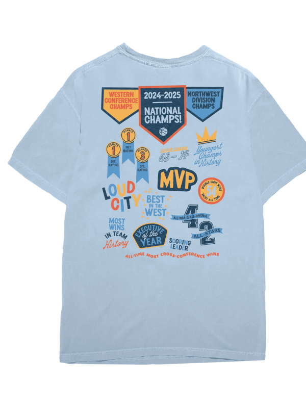 Thunder Season Scrapbook Tee, L