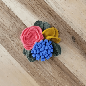Felt Flower Magnet, Spring Blooms