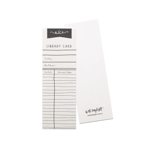 Vintage Library Card Bookmark