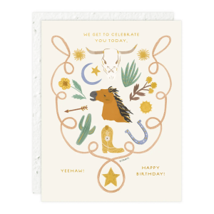 Yee Haw Birthday Card