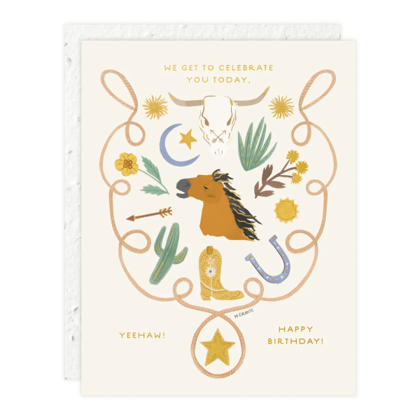 Yee Haw Birthday Card