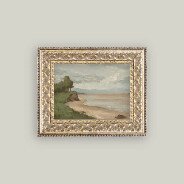 Beach Near Etretat Framed Print
