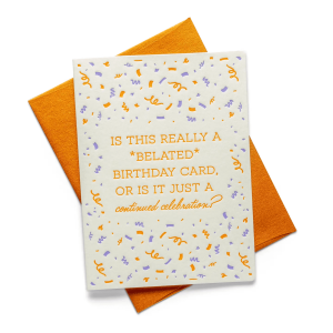 Belated Confetti
