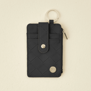 Woven Black Keychain Wallet
