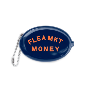 Flea Market Money Coin Pouch, White