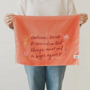 Autumn Exists Waffle Towel