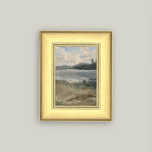 Lakeside Landscape Framed Print