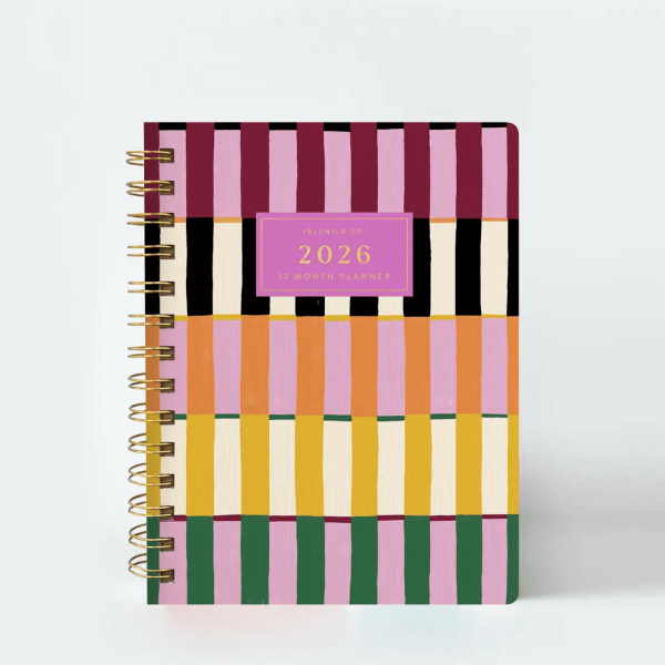2026 Painted Stripes Pocket Planner