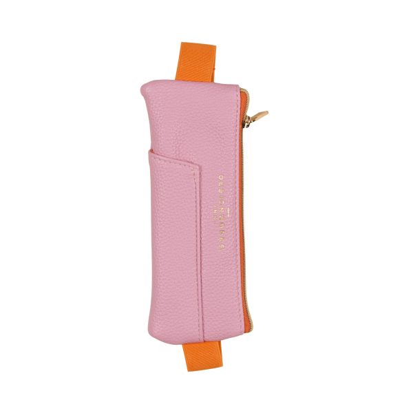 Pink + Orange Pen Pouch