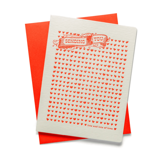 Sending Hearts Card