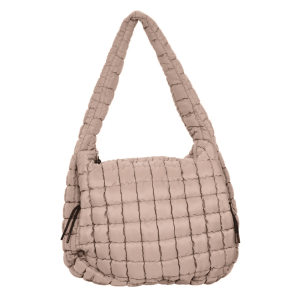 Tan X-Large Quilted Tote