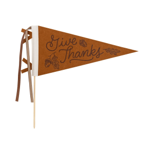 Acorn Give Thanks Felt Pennant