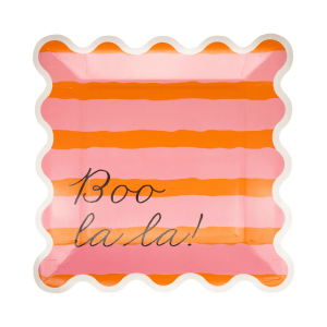 Orange & Pink Boo La La Plates