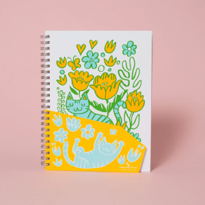 Cat Garden Notebook, Blank