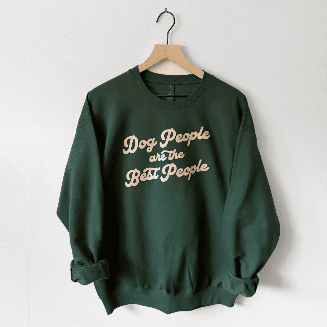 Dog People Sweatshirt, Forest Green/L