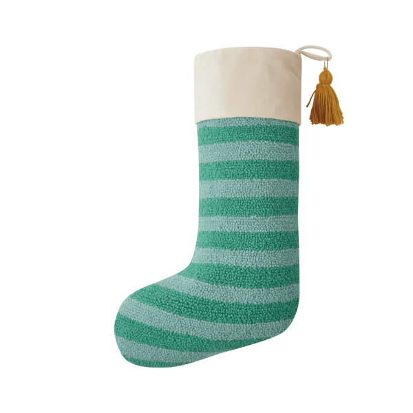 Green Stripe Stocking