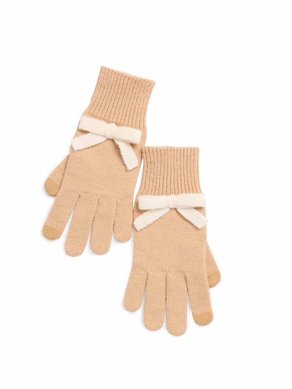 Mia Touchscreen Gloves, Tan